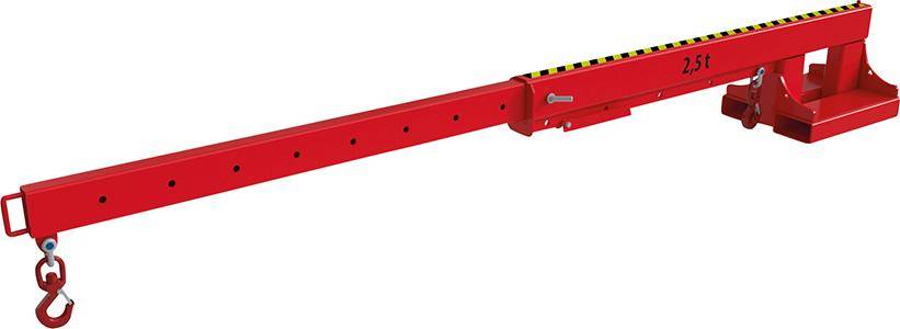 Teleskop-Lader KT 2,5 lackiert, Feuerrot 2160x490x480mm