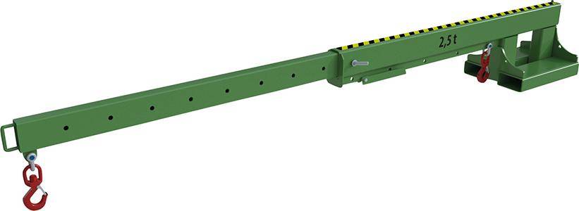 Teleskop-Lader KT 2,5 lackiert, Resedagrün 2160x490x480mm