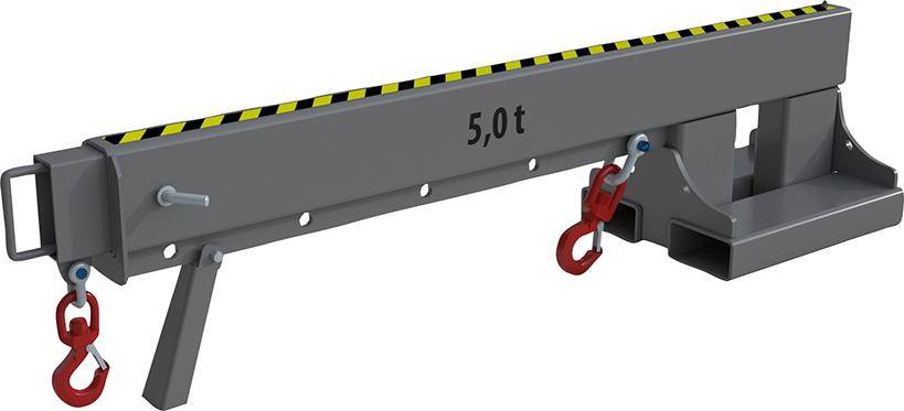 Teleskop-Lader KT 5,0 lackiert, Mausgrau 2160x500x520mm