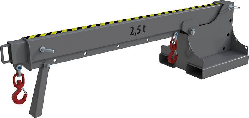 Teleskop-Lader KTH 2,5 lackiert, Mausgrau 2200x540x560mm