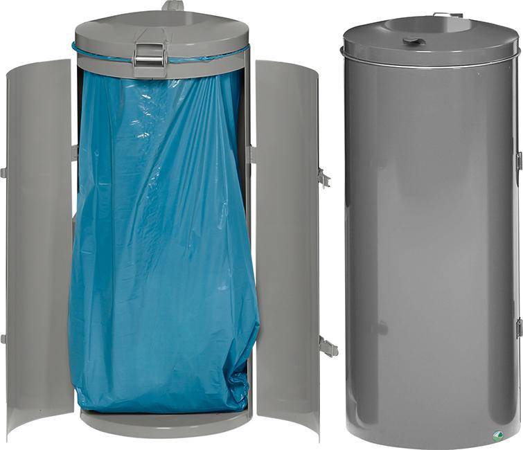 Abfallsammler-Doppeltür 120 l silber H 980 mm - Artikel: 7830105512