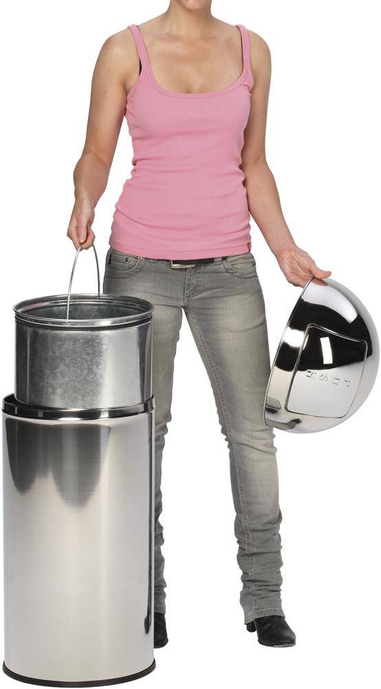 Abfallsammler 50 l Edelstahl 740x380 mm - Artikel: 7830105529