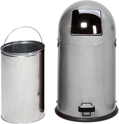 Abfallsammler 33 l silber 700x350 mm - Artikel: 7830105546