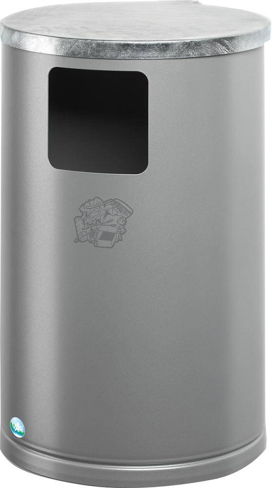 Abfallsammler 30 l silber verschließbar - Artikel: 7830105575