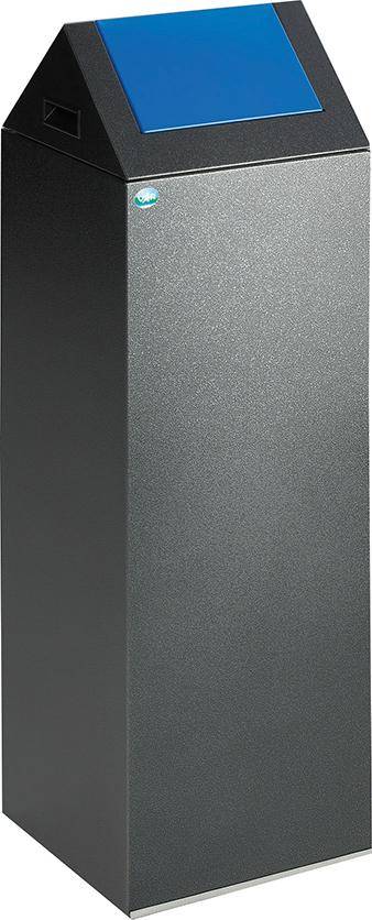 Wertstoffsammelgerät WSG 85 S antik-silber Einwurfklappe enzianblau - Artikel: 7830105617