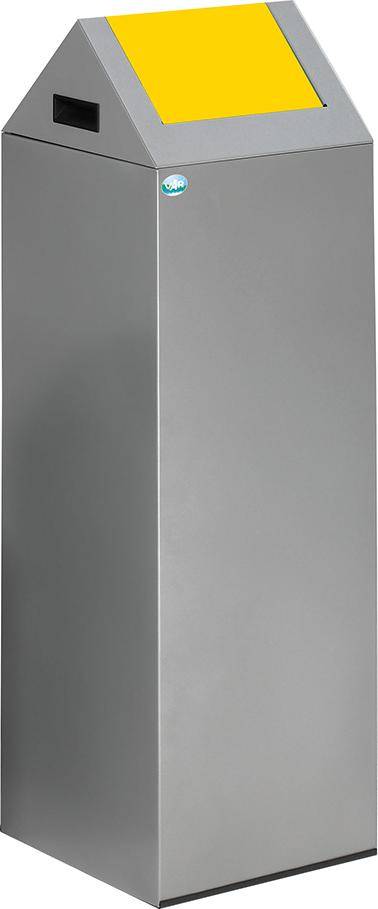 Wertstoffsammelgerät WSG 85 S silber Einwurfklappe gelb - Artikel: 7830105619
