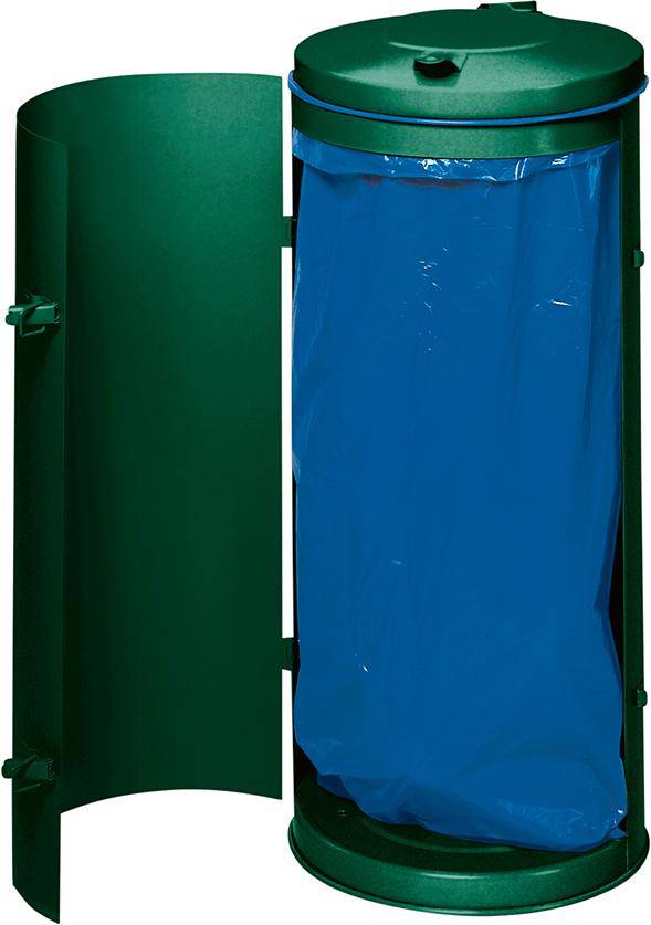 Abfallsammler-Einfachtür 120 l moosgrün H 980 mm - Artikel: 7830106437