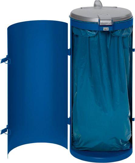 Abfallsammler mit Tür 120 l blau H 900 mm - Artikel: 7830109056
