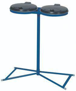 Abfallsammler 2x120 l blau 4Standfüße KS-Deckel - Artikel: 7830109312