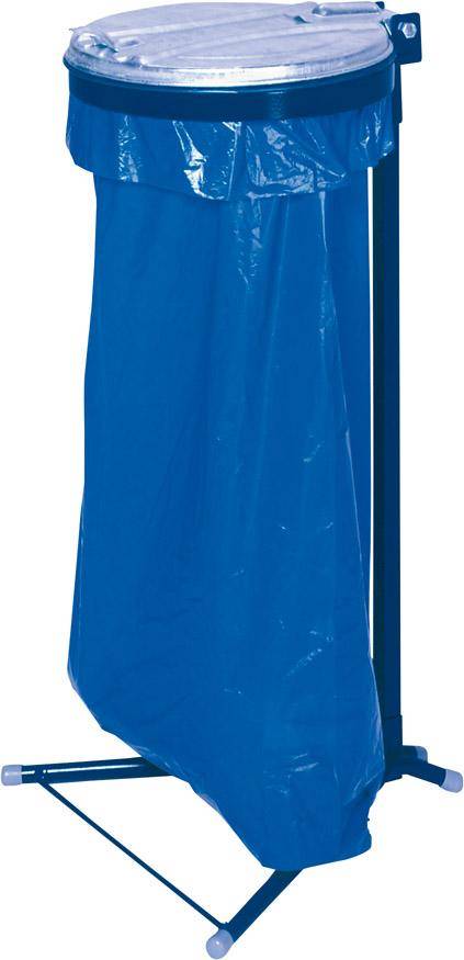 Abfallsammler 120 l blau 4 Standfüße ME-Deckel - Artikel: 7830109315
