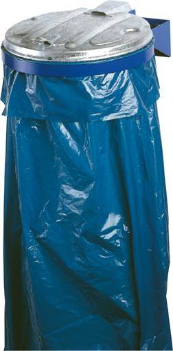 Abfallsammler 120 l blau Wandbef. ME-Deckel - Artikel: 7830109318