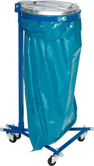 Abfallsammler 120 l blau fahrbar 4 Rll. ME-Deckel - Artikel: 7830109319