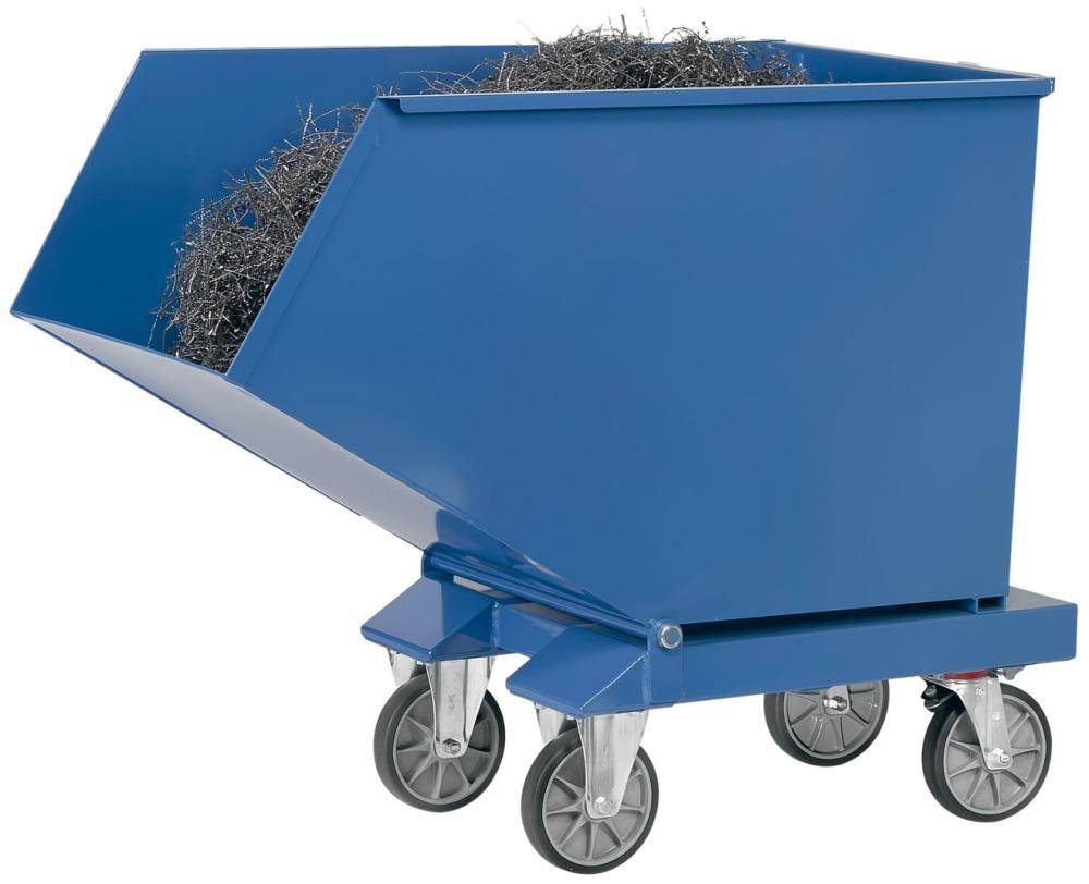 Muldenkipper 450l B730xT1374xH1072 mm RAL 5007 Tragkraft 750kg - Artikel: 7830200962