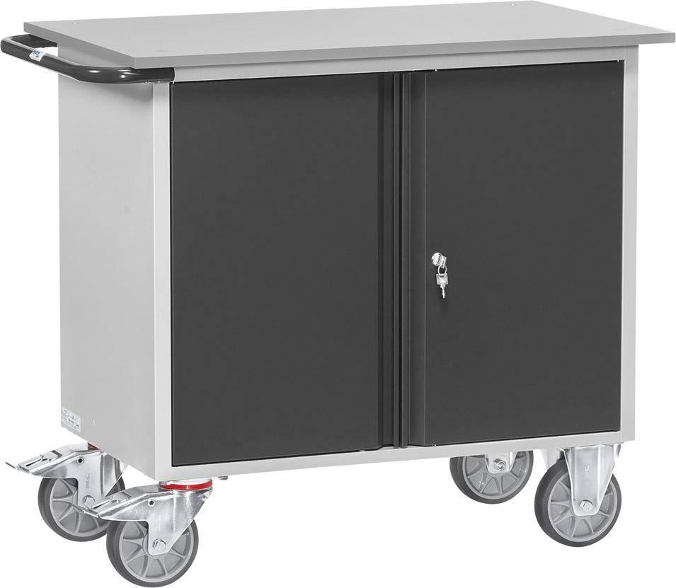 Werkstattwagen B1080xT590xH915mm RAL 7035/7016 1 Schrank - Artikel: 7830206127