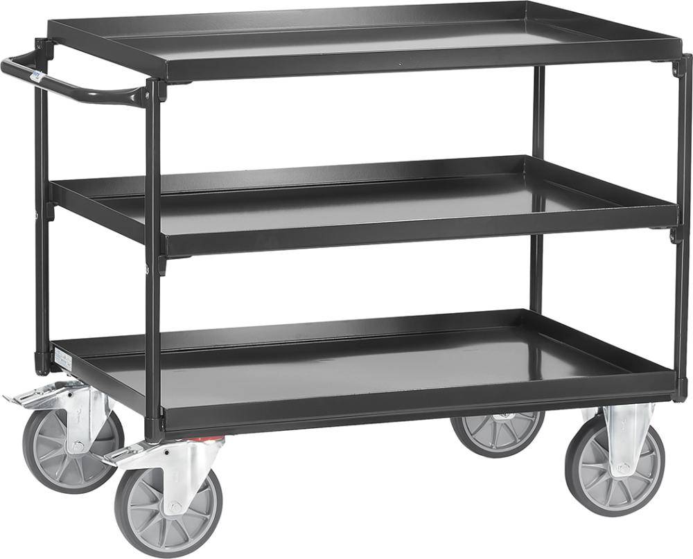 Tischwagen4832 400kg grau3 Wannen 1000x700mm - Artikel: 7830206164