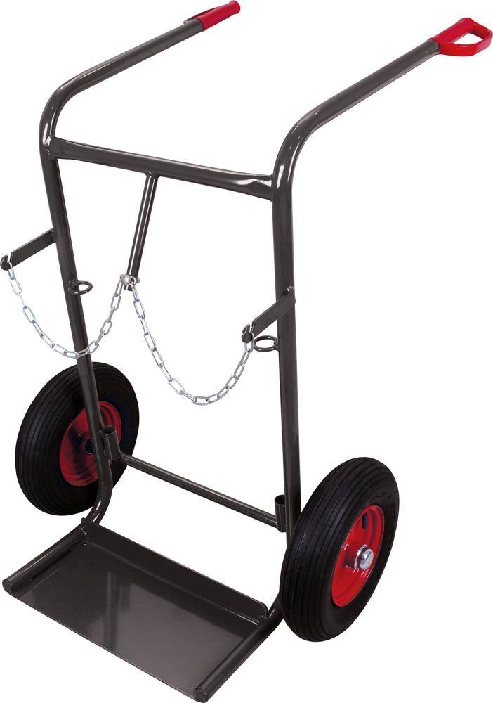 Stahlflaschenkarre für 40 - 50 Ltr. RAL 7016 fk-1301/AG - Artikel: 7830206280