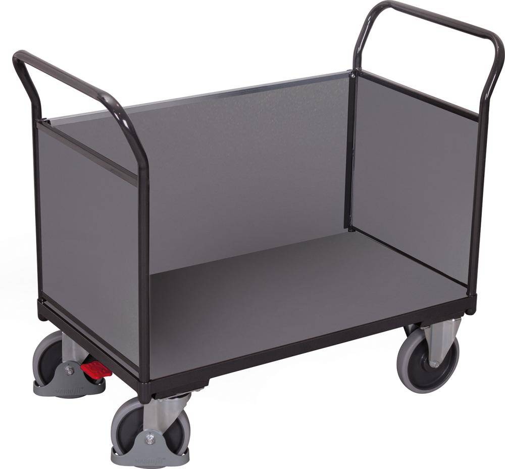 Dreiwandwagen mit Holz RAL 7016 sw-700.302/AG - Artikel: 7830206418