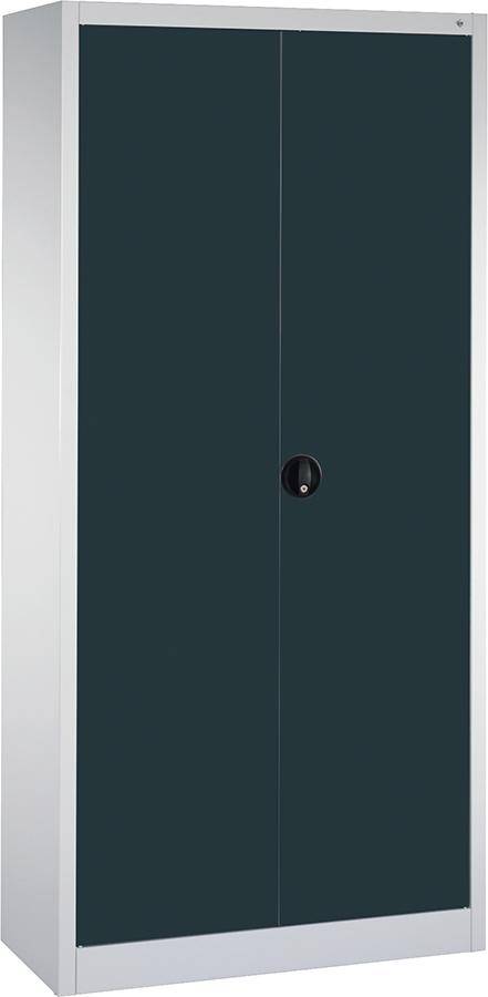 Flügeltürenschrank FORMAT4 Böden, 70kg Traglast H1950xB930xT400mm RAL 7035/7016
