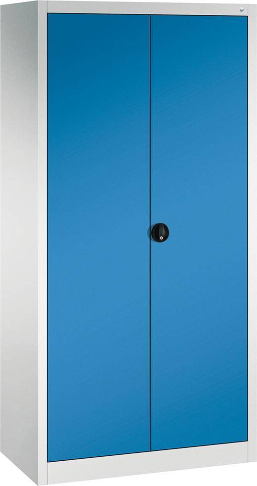 Flügeltürenschrank FORMAT4 Böden, 70kg Traglast H1950xB930xT500mm RAL 7035/5012