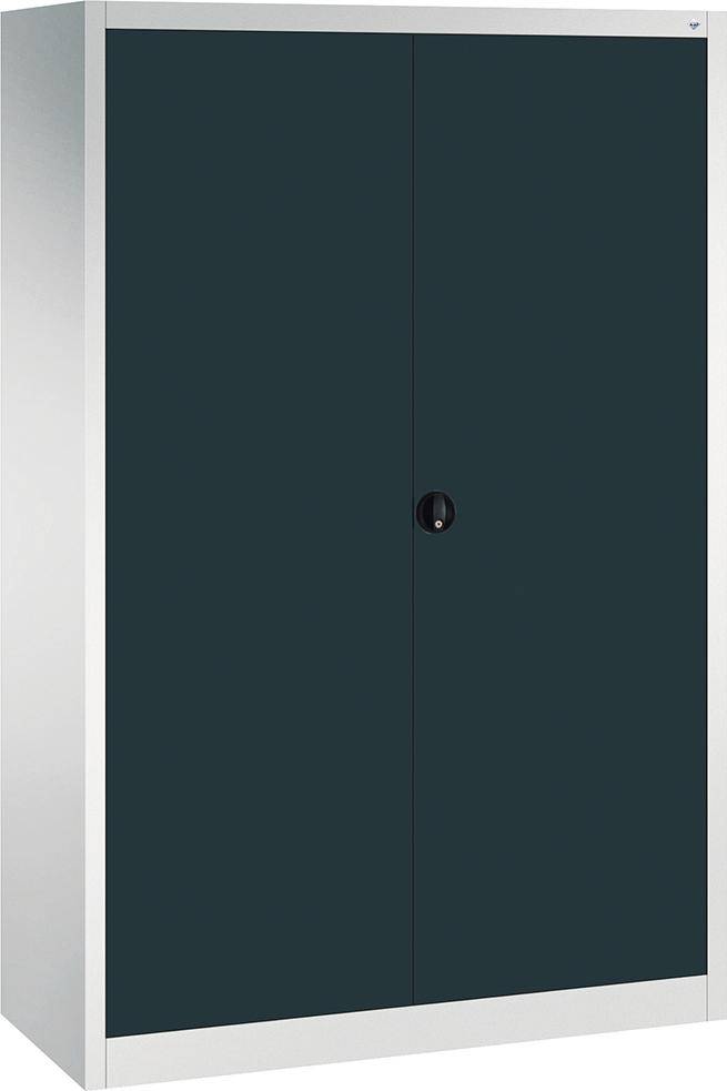 Flügeltürenschrank FORMAT4 Böden, 70kg Traglast H1950xB1200xT500mm RAL 7035/7016