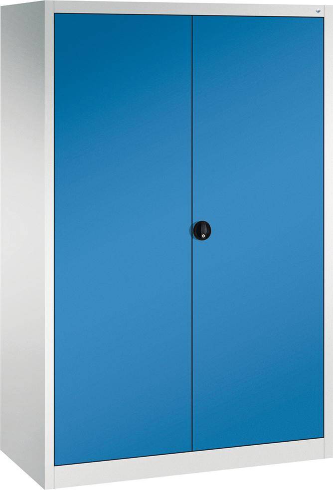 Flügeltürenschrank FORMAT4 Böden, 70kg Traglast H1950xB1200xT600mm RAL 7035/5012