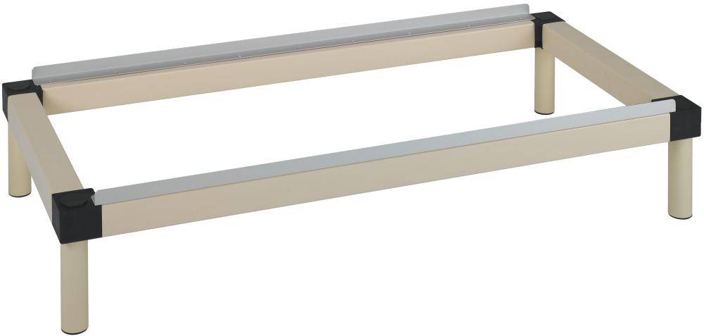 Unterbau 2 Abteile Kunststoff Farbe creme H 135-170 mm - Artikel: 7830370729