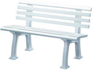 Gartenbank IBIZA 2-Sitzer Länge 1200 mm weiß