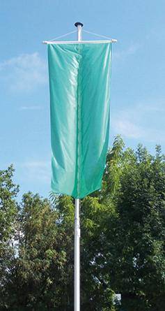 Aluminium-Fahnenmast zyl.zweiteilig D60/75 mm HüB 6,8 m, OH Alu-Bodenhülse - Artikel: 7830613767