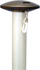 Aluminium-Fahnenmast zyl.zweiteilig D60 mm HüB 5,5 m, HA Alu-Bodenhülse - Artikel: 7830613784
