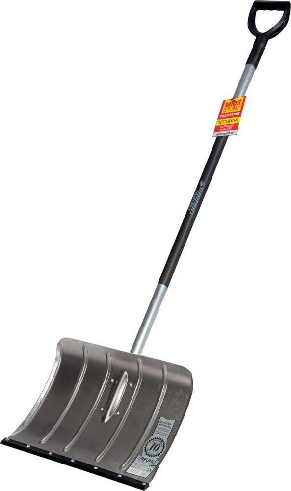 Alu-Schneeschieber, m. D-Griff + Flüsterkante - Artikel: 4002408970608