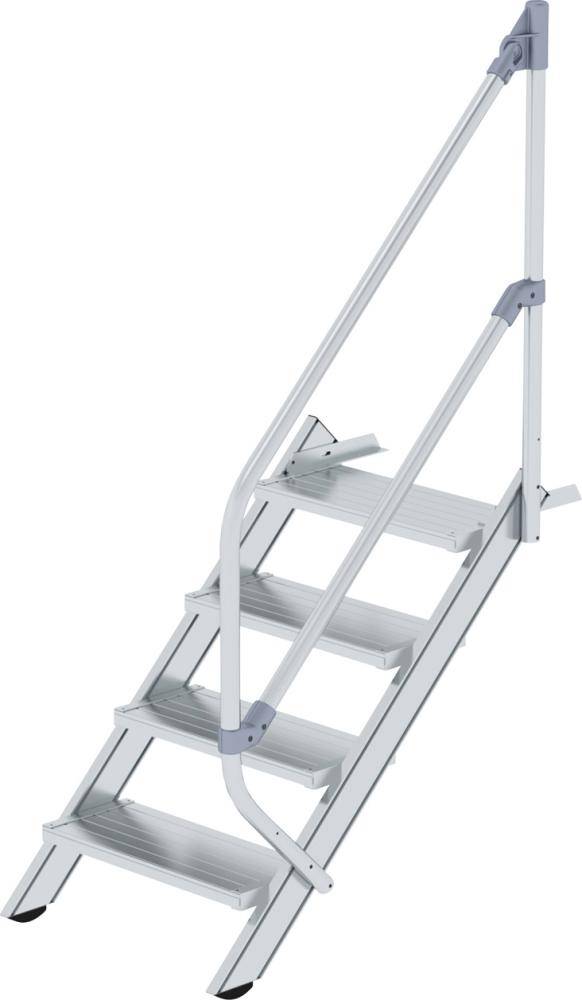 Alu-Treppe 45 Grad 17 Stufen B600 mm lichte Höhe 3540 mm Ausladung 3813 mm - Artikel: 7830655427