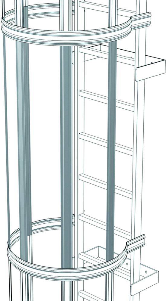 Rückenschutzstrebe Länge 1400 mm Stahl verzinkt - Artikel: 7830655658