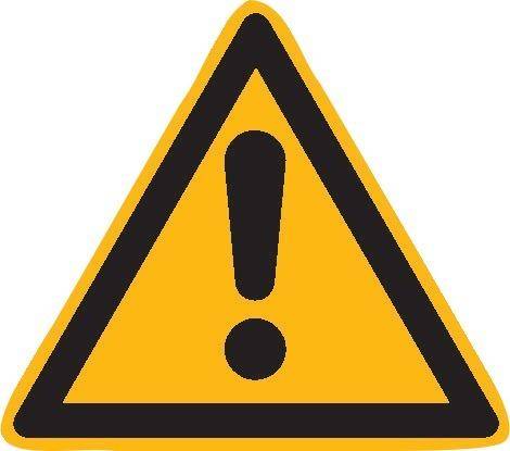 Warnschild Folie SL 50 mm Warnung vor einer Gefahrenstelle 10 Stk.pro Bogen