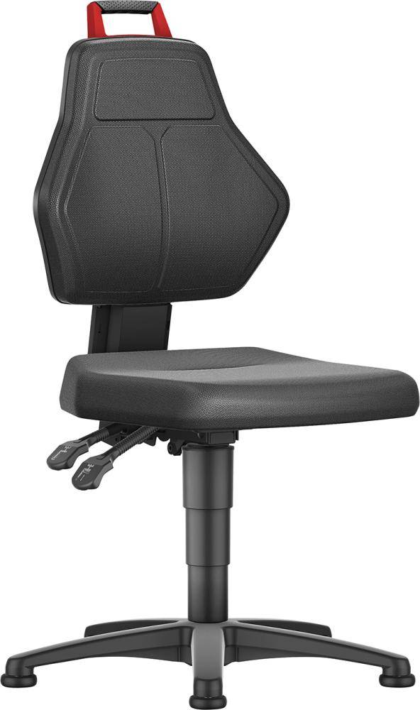 Format Arbeitsstuhl Supertec-Bezug Sitzhöhe 450-620 mm mit Gleiter