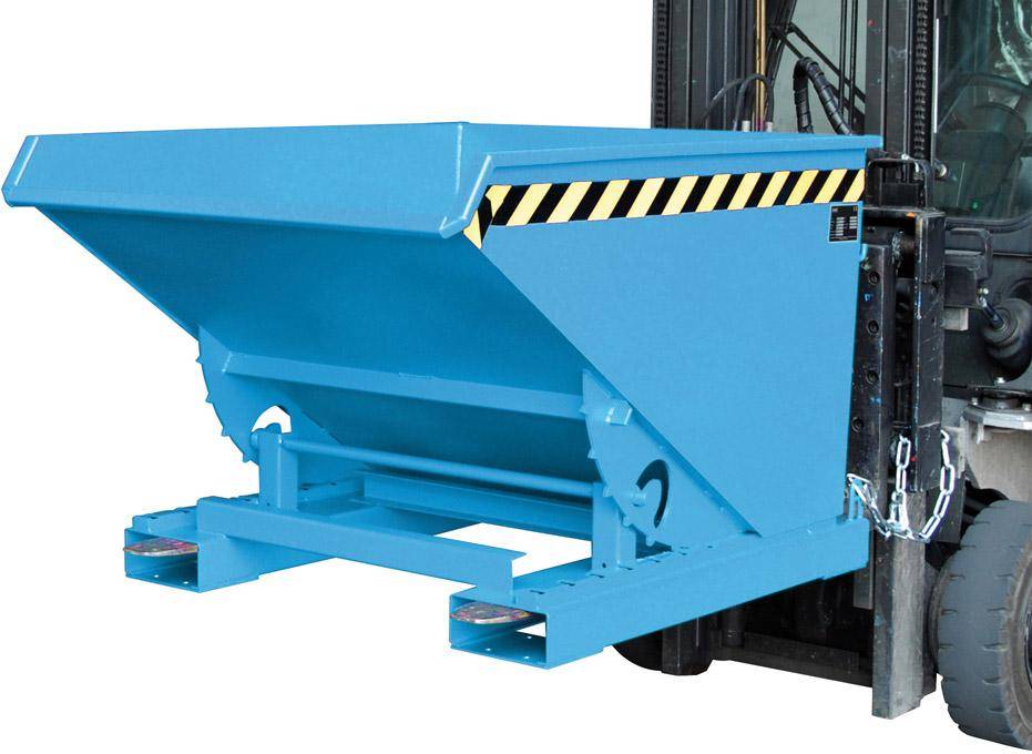 Kippbehälter EXPO 600 l B1070xT1260xH835 mm RAL5012 Tragkraft 1000kg - Artikel: 7830911611