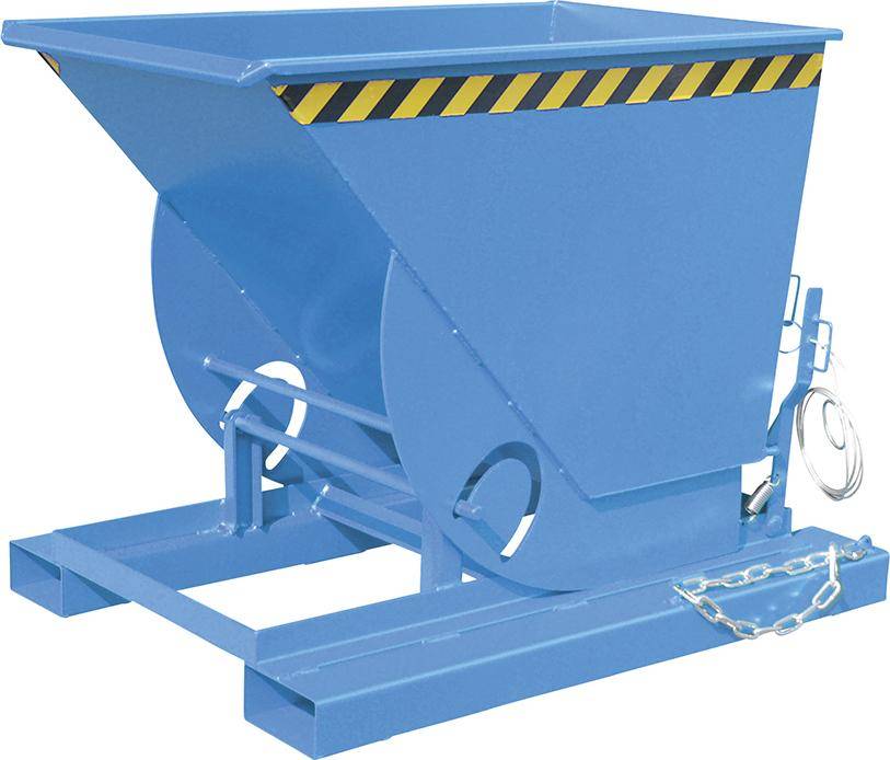 Kippbehälter AK 500 l B1010xT1420xH1070 mm RAL5012 Tragkraft 1000kg mit Abrollsystem - Artikel: 7830911800