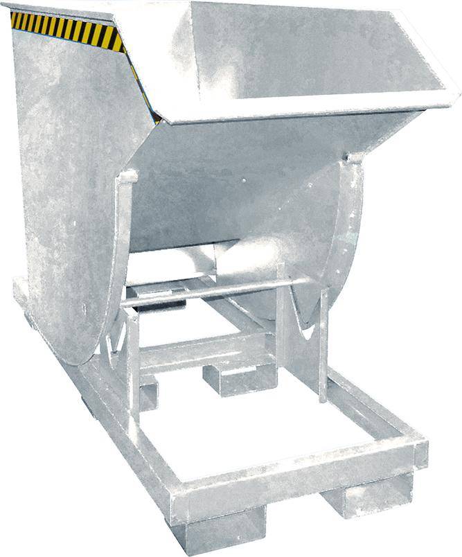 Kippbehälter BKM 750 l B820xT1760xH1270 mm vzk Tragkraft 3000kg mit Abrollsystem
