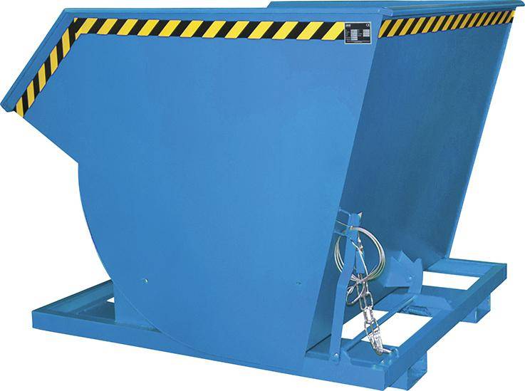 Kippbehälter BKM 2000 l B1560xT1810xH1480 mm RAL5012 Tragkraft 3000kg mit Abrollsystem - Artikel: 7830911859