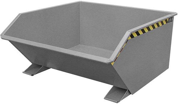 Kippbehälter GU 750 l B1280xT1440xH680 mm RAL7005 Tragkraft 1000kg