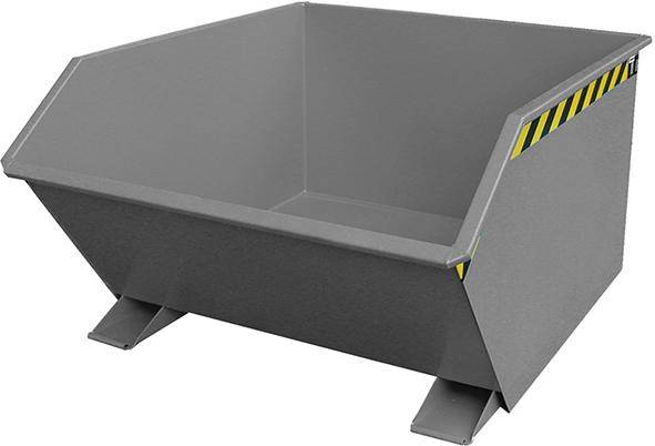 Kippbehälter GU 1000 l B1280xT1640xH780 mm RAL7005 Tragkraft 1500kg