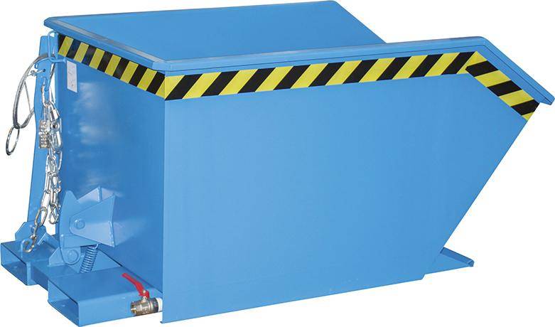 Spänebehälter SGU 500 l 780xT1140xH680 mm RAL5012 Tragkraft 1000kg mit Lochblechboden - Artikel: 7830911949