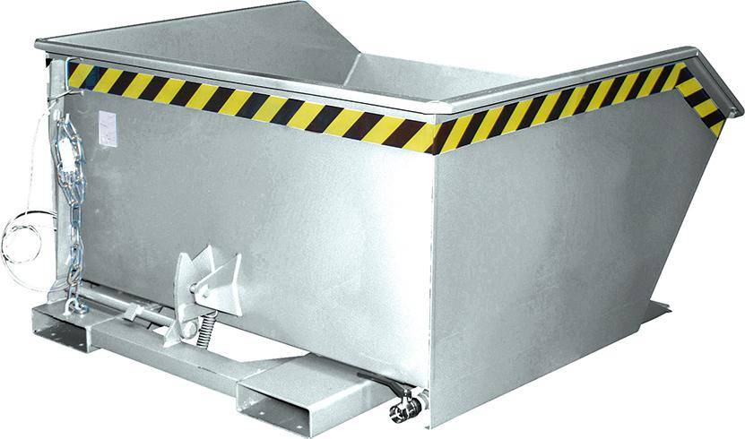 Spänebehälter SGU 750 l 1280xT1140xH680 mm vzk Tragkraft 1000kg mit Lochblechboden - Artikel: 7830911958