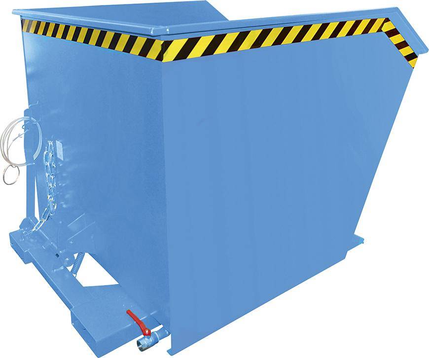 Spänebehälter SGU 1000 l 1280xT1640xH780 mm RAL5012 Tragkraft 1500kg mit Lochblechboden - Artikel: 7830911961