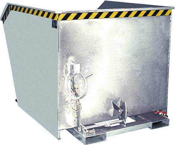 Spänebehälter SGU 1500 l 1680xT1640xH1090 mm vzk Tragkraft 1500kg mit Lochblechboden - Artikel: 7830911970