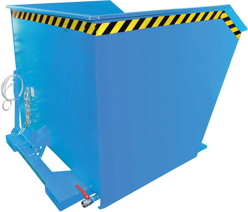 Spänebehälter SGU 2000 l 1680xT1640xH1090 mm RAL5012 Tragkraft 1500kg mit Lochblechboden