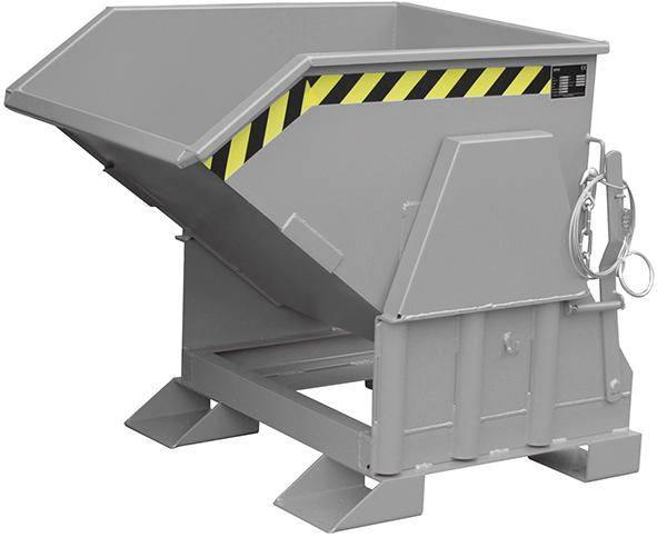 Kippbehälter BK 300 l B850xT1150xH945 mm RAL7005 Tragkraft 750kg