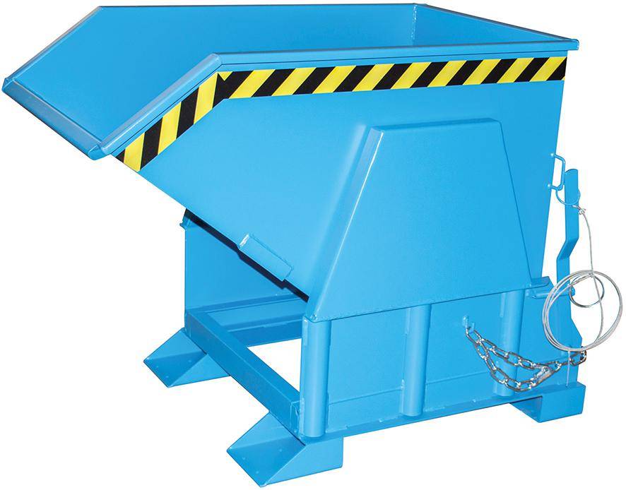 Kippbehälter BK 500 l B850xT1430xH1070 mm RAL5012 Tragkraft 1000kg