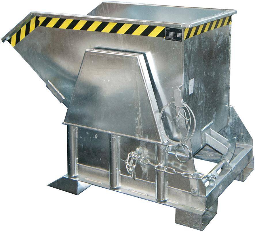Kippbehälter BK 500 l B850xT1430xH1070 mm vzk Tragkraft 1000kg - Artikel: 7830912021