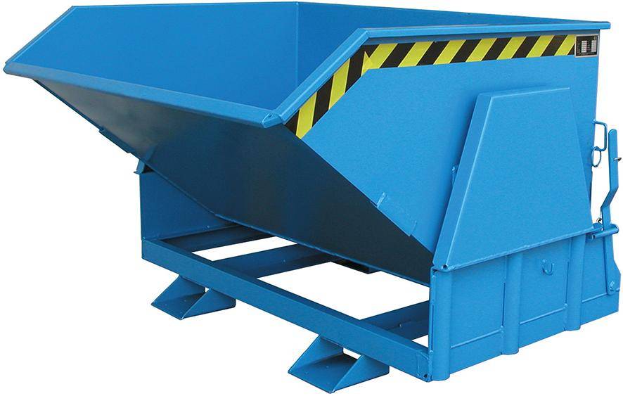 Kippbehälter BK 800 l B1150xT1430xH1070 mm RAL5012 Tragkraft 1500kg