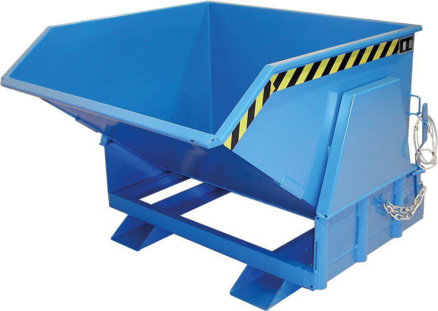 Kippbehälter BK 1000 l B1400xT1430xH1070 mm RAL5012 Tragkraft 2000kg